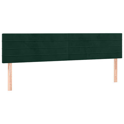 Giroletto a Molle con Materasso Verde Scuro 200x200 cm Velluto | homemem39