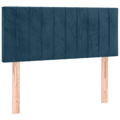 Giroletto a Molle con Materasso Blu Scuro 100x200 cm in Velluto | homemem39