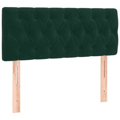 Giroletto a Molle con Materasso Verde Scuro 100x200 cm Velluto | homemem39