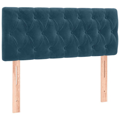 Giroletto a Molle con Materasso Blu Scuro 100x200 cm in Velluto | homemem39