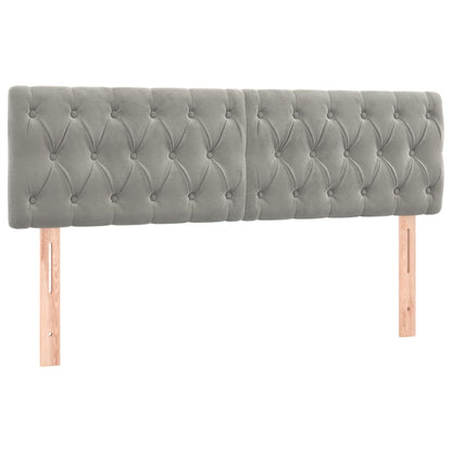 Giroletto a Molle con Materasso Grigio Chiaro 140x190cm Velluto | homemem39