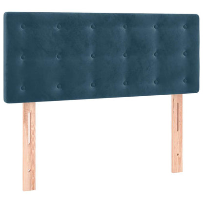 Giroletto a Molle con Materasso Blu Scuro 100x200 cm in Velluto | homemem39