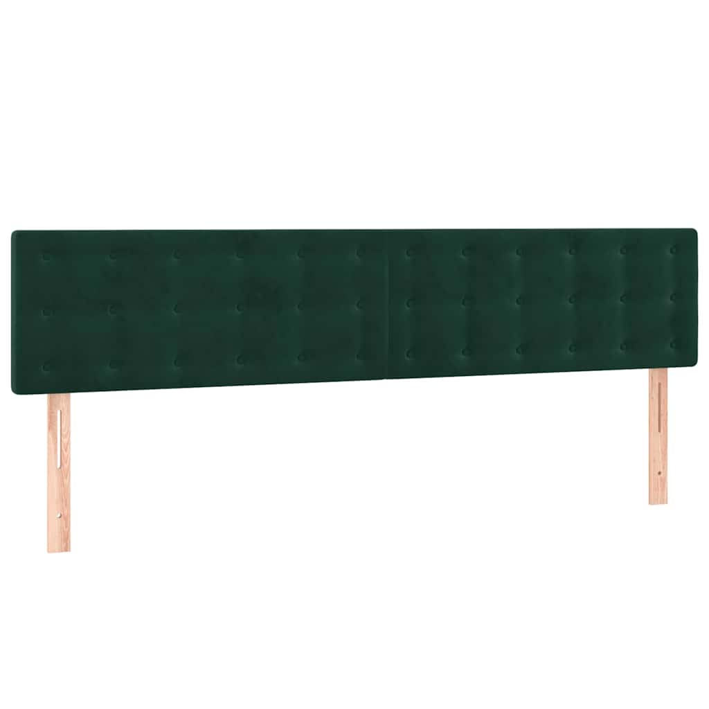 Giroletto a Molle con Materasso Verde Scuro 160x200 cm Velluto | homemem39