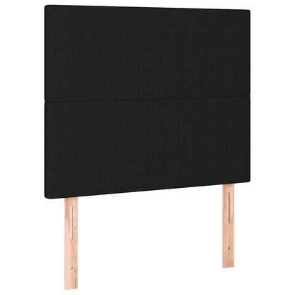 Giroletto a Molle con Materasso Nero 80x200 cm inTessuto | homemem39