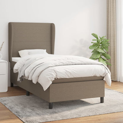 Giroletto a Molle con Materasso Tortora 80x200 cm inTessuto | homemem39