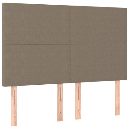 Giroletto a Molle con Materasso Tortora 140x200 cm in Tessuto | homemem39