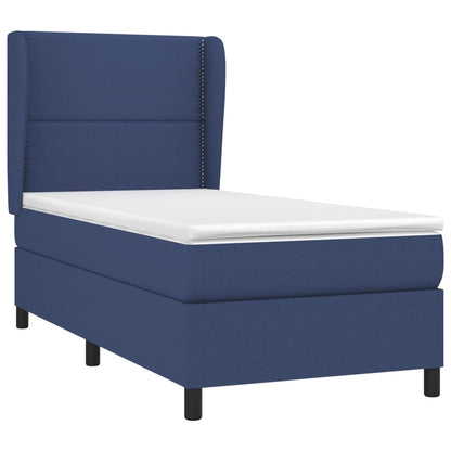 Giroletto a Molle con Materasso Blu 100x200 cm in Tessuto | homemem39