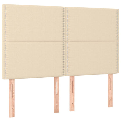 Giroletto a Molle con Materasso Crema 140x200 cm in Tessuto | homemem39
