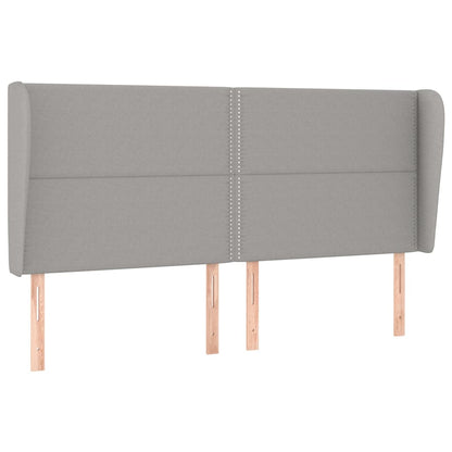 Giroletto a Molle con Materasso Grigio Chiaro180x200 cm Tessuto | homemem39