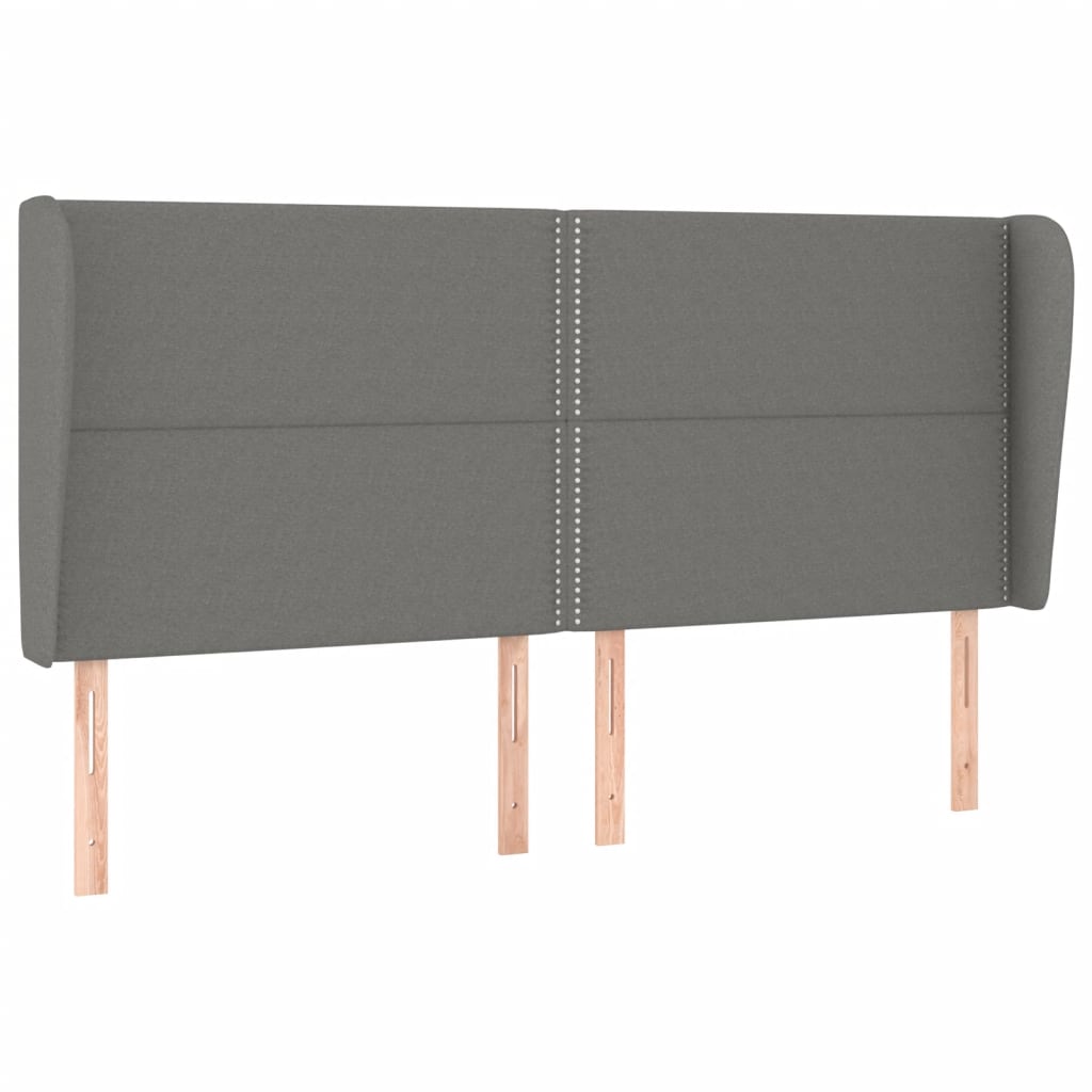 Giroletto a Molle con Materasso Grigio Scuro 180x200 cm Tessuto | homemem39