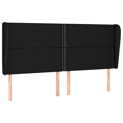 Giroletto a Molle con Materasso Nero 180x200 cm in Tessuto | homemem39