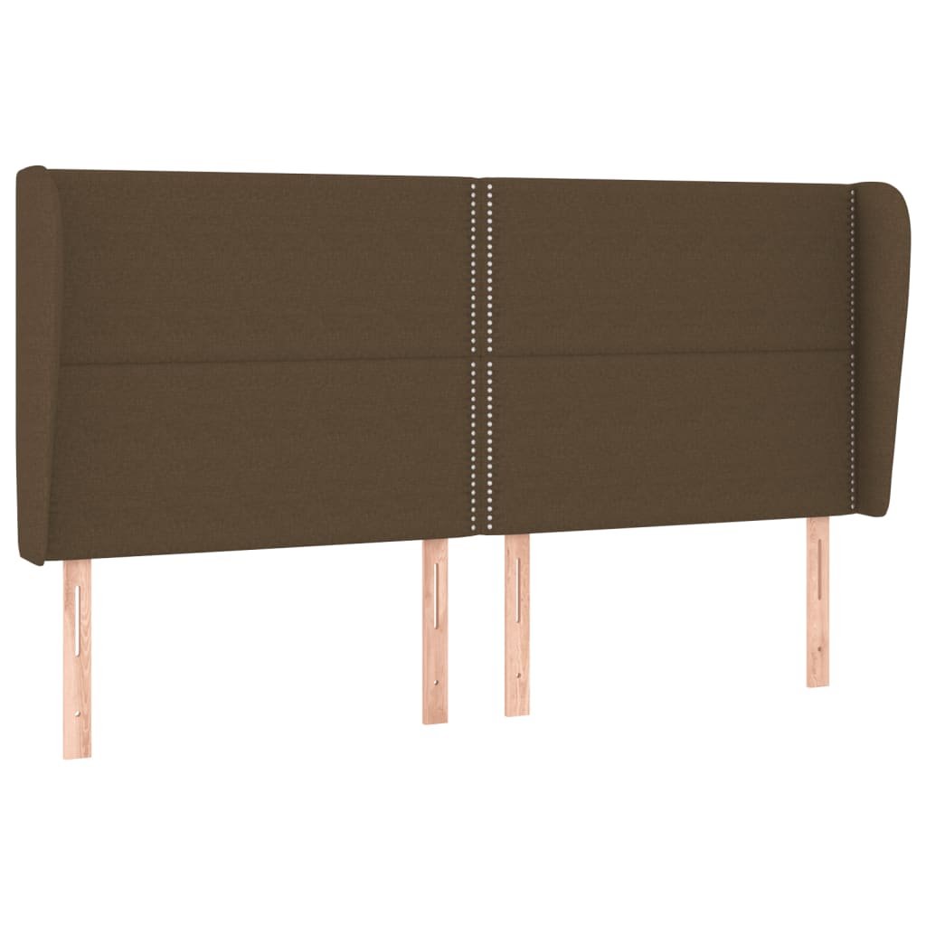 Giroletto a Molle con Materasso Marrone Scuro 180x200cm Tessuto | homemem39