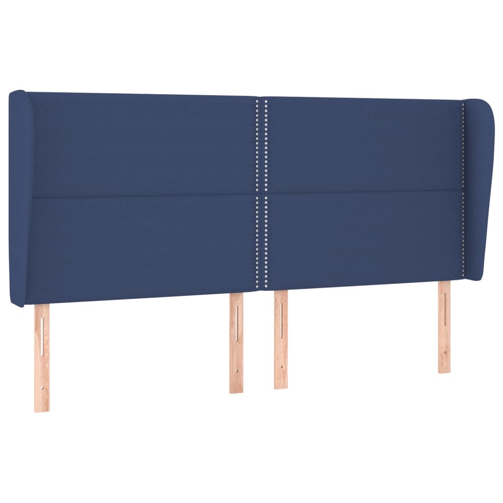 Giroletto a Molle con Materasso Blu 200x200 cm in Tessuto | homemem39