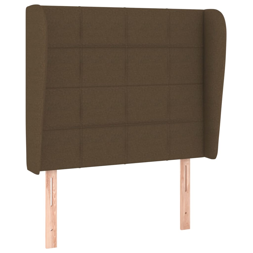 Giroletto a Molle con Materasso Marrone Scuro 90x190cm Tessuto | homemem39