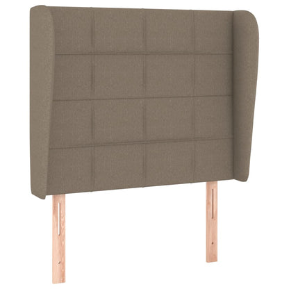 Giroletto a Molle con Materasso Tortora 90x190 cm in Tessuto | homemem39