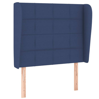Giroletto a Molle con Materasso Blu 90x190 cm in Tessuto | homemem39