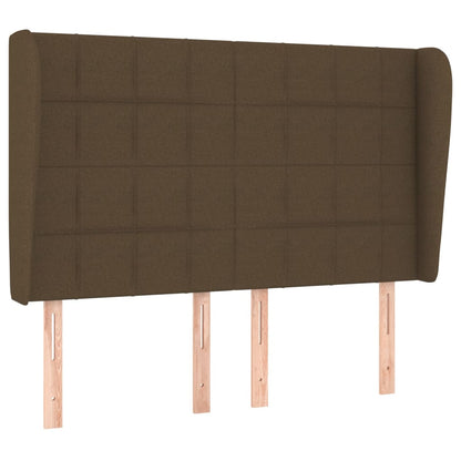 Giroletto a Molle con Materasso Marrone Scuro 140x190cm Tessuto | homemem39