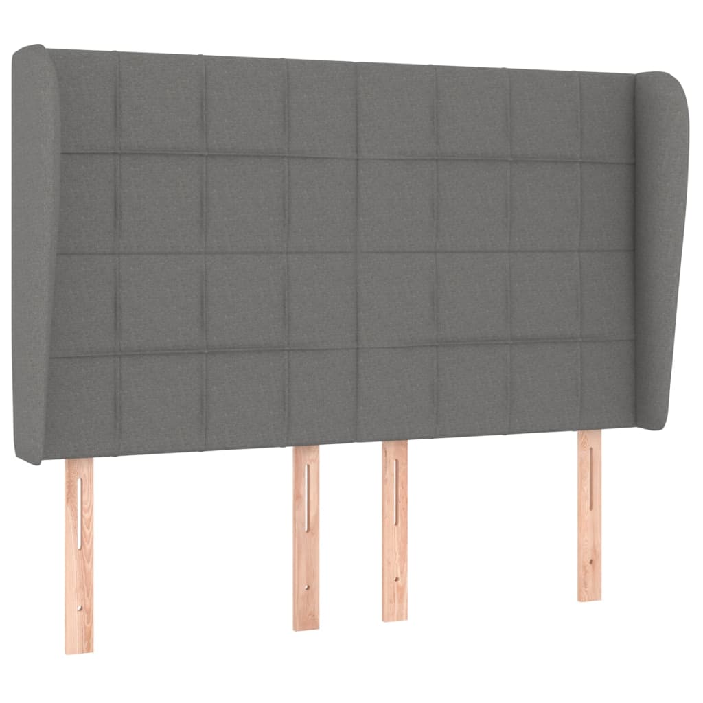 Giroletto a Molle con Materasso Grigio Scuro 140x200cm Tessuto | homemem39