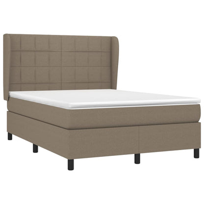 Giroletto a Molle con Materasso Tortora 140x200 cm in Tessuto | homemem39
