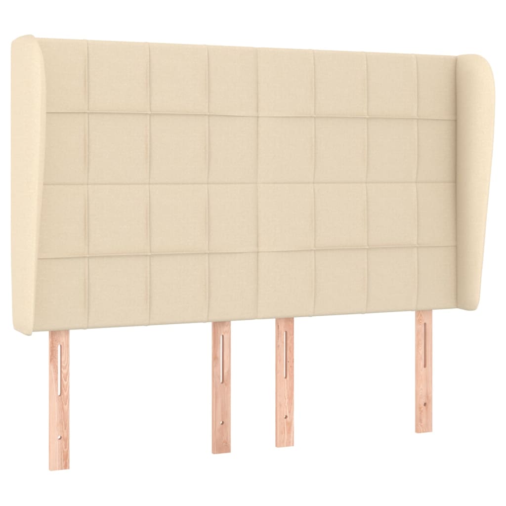 Giroletto a Molle con Materasso Crema 140x200 cm in Tessuto | homemem39