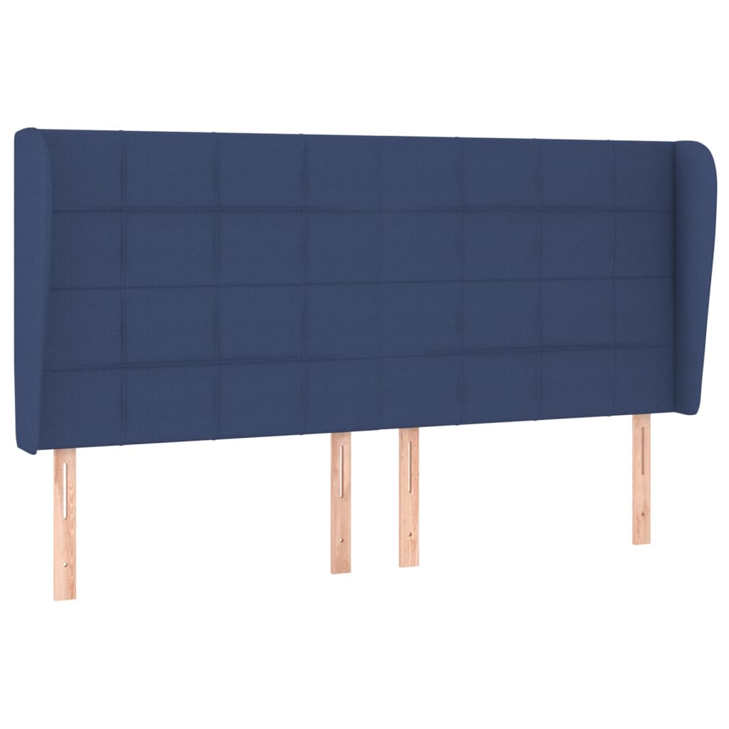 Giroletto a Molle con Materasso Blu 180x200 cm in Tessuto