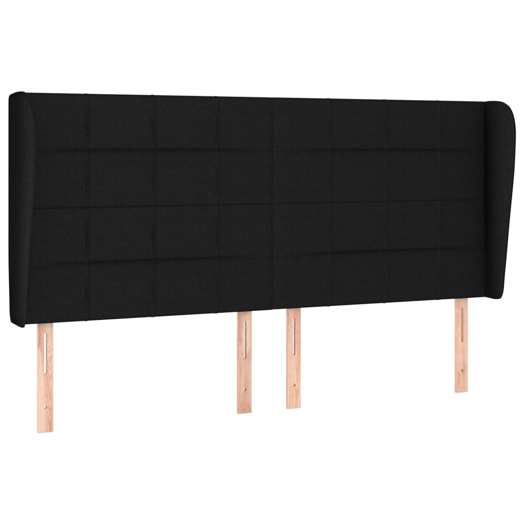 Giroletto a Molle con Materasso Nero 200x200 cm in Tessuto | homemem39