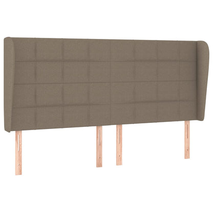 Giroletto a Molle con Materasso Tortora 200x200 cm in Tessuto