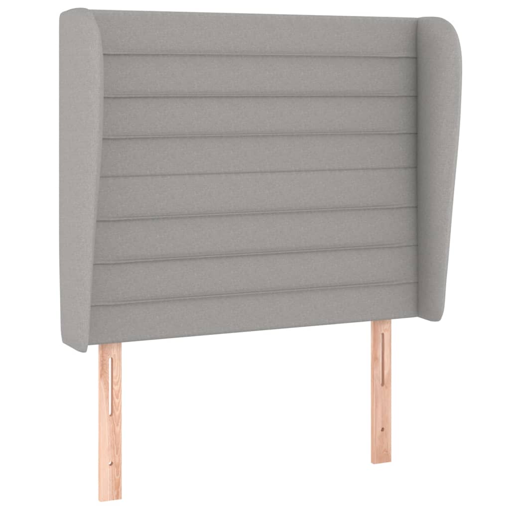 Giroletto a Molle con Materasso Grigio Chiaro 80x200 cm Tessuto | homemem39