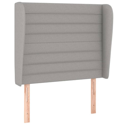 Giroletto a Molle con Materasso Grigio Chiaro 80x200 cm Tessuto | homemem39