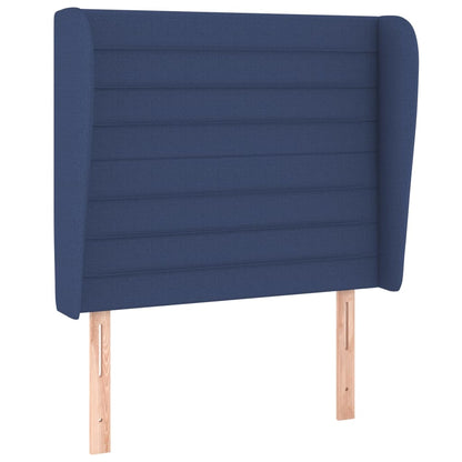 Giroletto a Molle con Materasso Blu 90x190 cm in Tessuto | homemem39