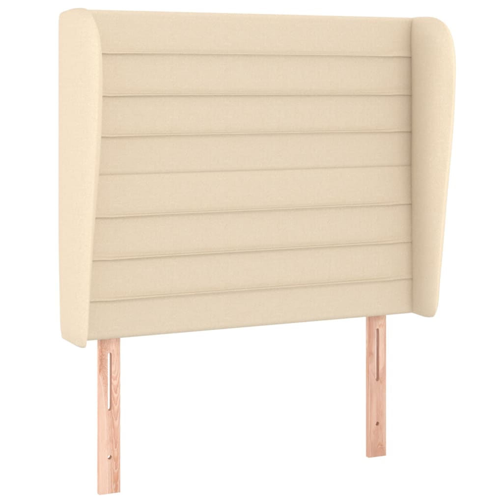 Giroletto a Molle con Materasso Crema 100x200 cm in Tessuto