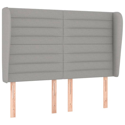 Giroletto a Molle con Materasso Grigio Chiaro 140x190cm Tessuto | homemem39