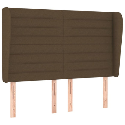 Giroletto a Molle con Materasso Marrone Scuro 140x190cm Tessuto | homemem39