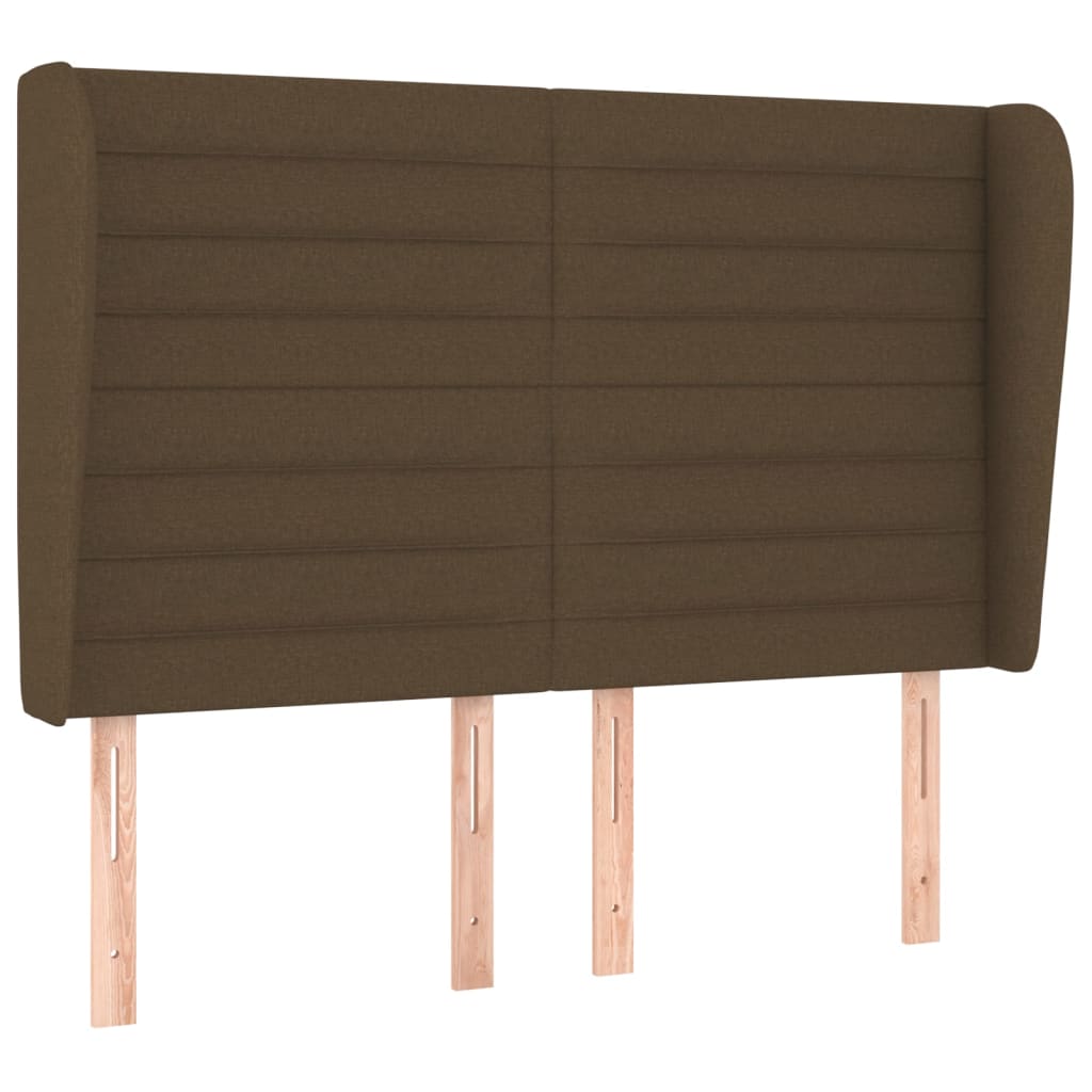 Giroletto a Molle con Materasso Marrone Scuro 140x200cm Tessuto | homemem39