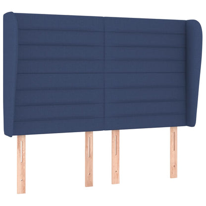 Giroletto a Molle con Materasso Blu 140x200 cm in Tessuto | homemem39