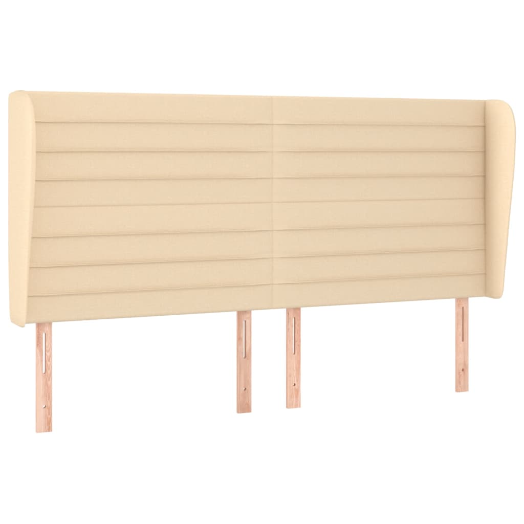 Giroletto a Molle con Materasso Crema 160x200 cm in Tessuto | homemem39