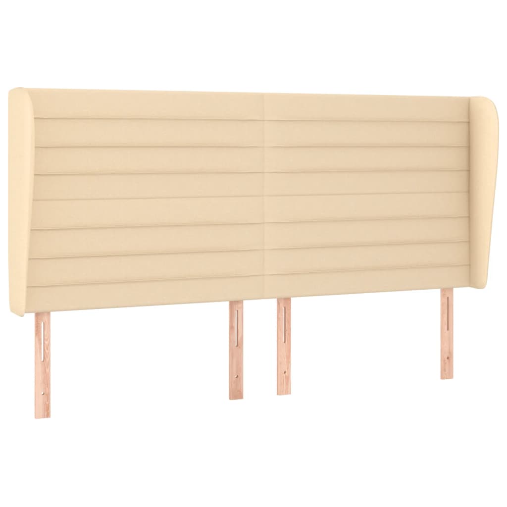 Giroletto a Molle con Materasso Crema 180x200 cm in Tessuto | homemem39
