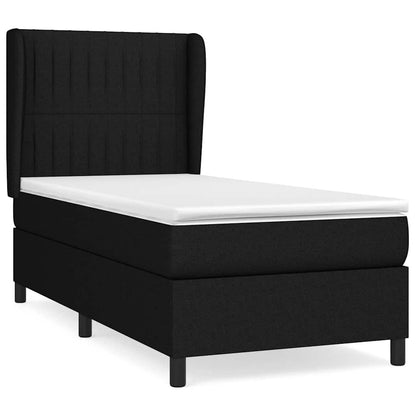 Giroletto a Molle con Materasso Nero 80x200 cm inTessuto | homemem39