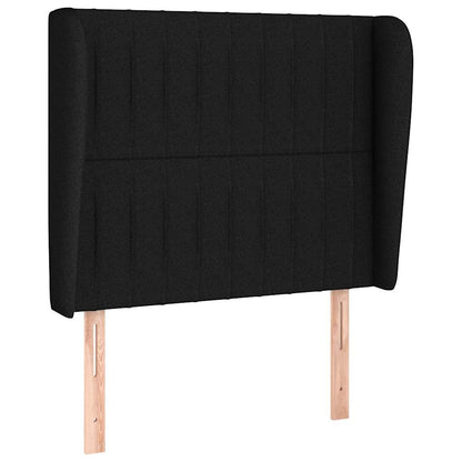 Giroletto a Molle con Materasso Nero 80x200 cm inTessuto | homemem39