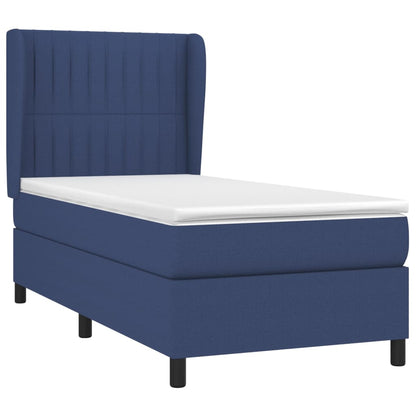 Giroletto a Molle con Materasso Blu 80x200 cm inTessuto | homemem39