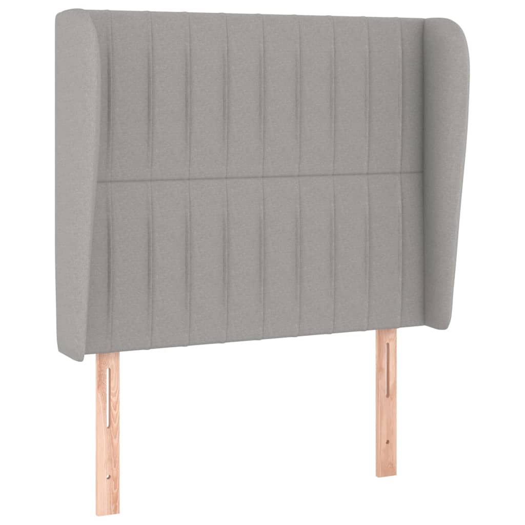 Giroletto a Molle con Materasso Grigio Chiaro 90x200 cm Tessuto | homemem39
