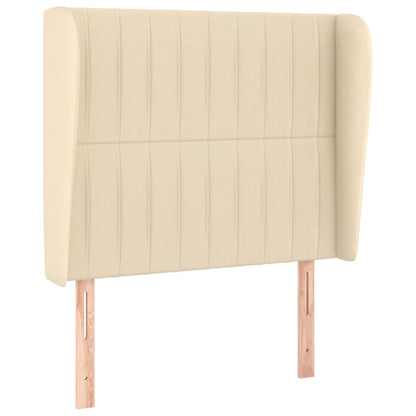 Giroletto a Molle con Materasso Crema 90x200 cm inTessuto