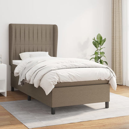 Giroletto a Molle con Materasso Tortora 100x200 cm in Tessuto | homemem39