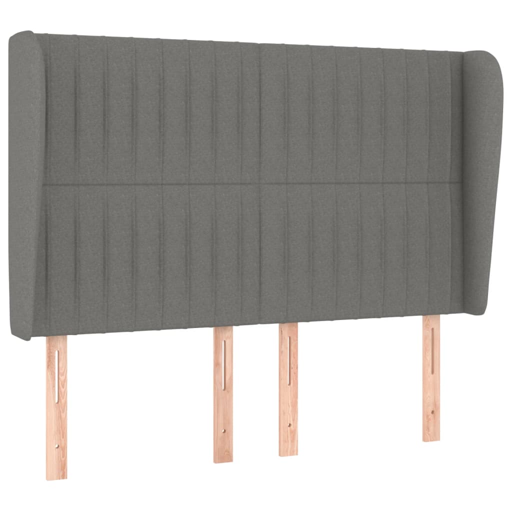 Giroletto a Molle con Materasso Grigio Scuro 140x190 cm Tessuto | homemem39