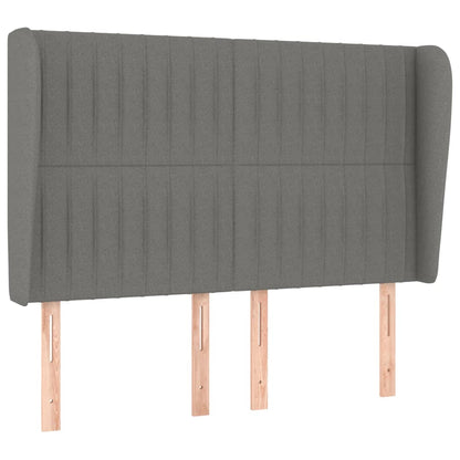 Giroletto a Molle con Materasso Grigio Scuro 140x190 cm Tessuto | homemem39
