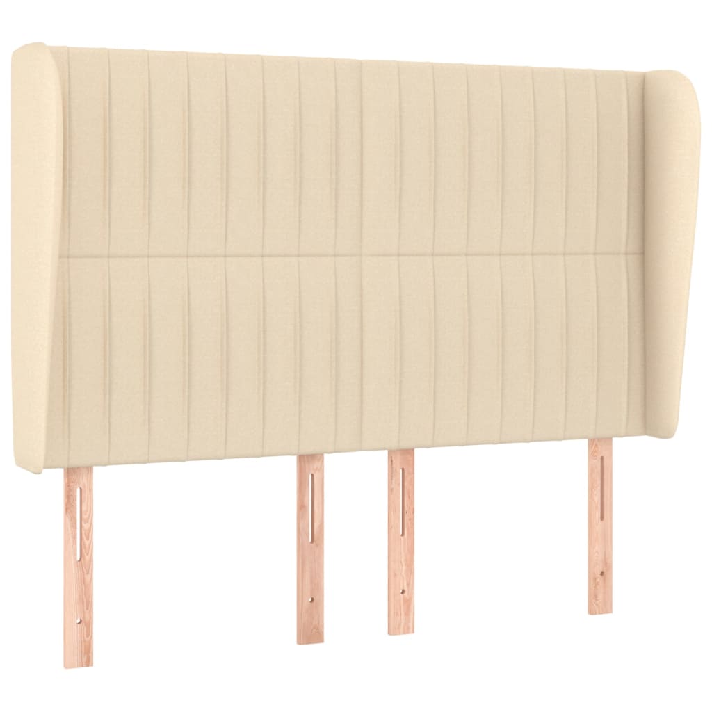 Giroletto a Molle con Materasso Crema 140x19 cm in Tessuto | homemem39