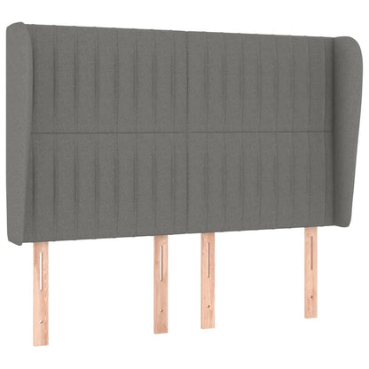 Giroletto a Molle con Materasso Grigio Scuro 140x200cm Tessuto | homemem39