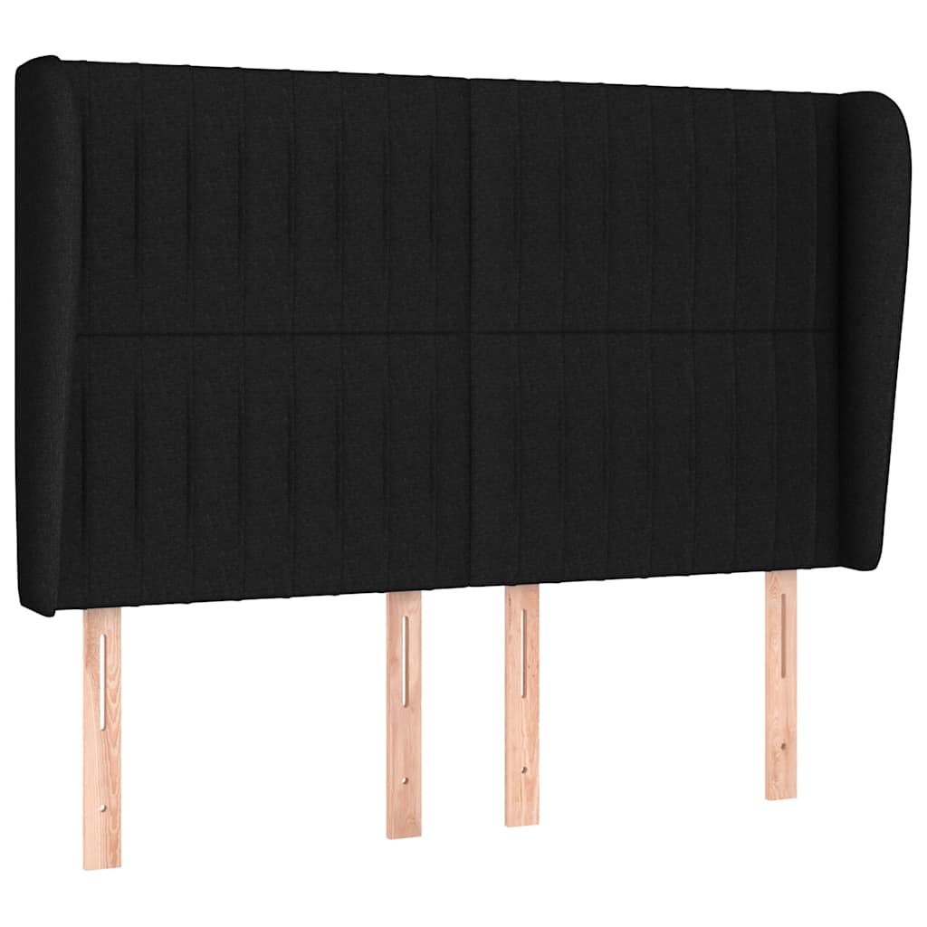 Giroletto a Molle con Materasso Nero 140x200 cm in Tessuto | homemem39