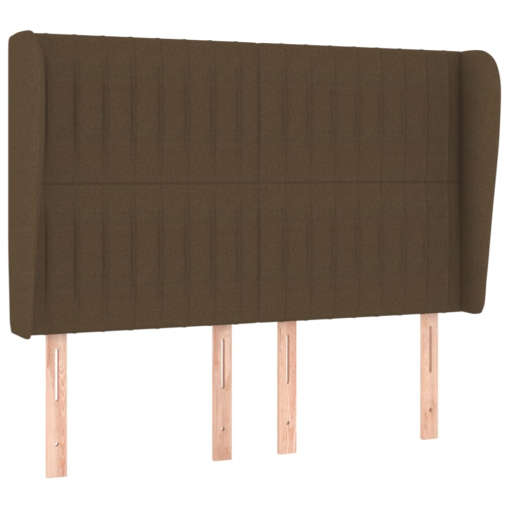 Giroletto a Molle con Materasso Marrone Scuro 140x200cm Tessuto | homemem39
