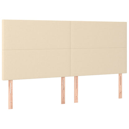 Giroletto a Molle con Materasso Crema 180x200 cm in Tessuto | homemem39